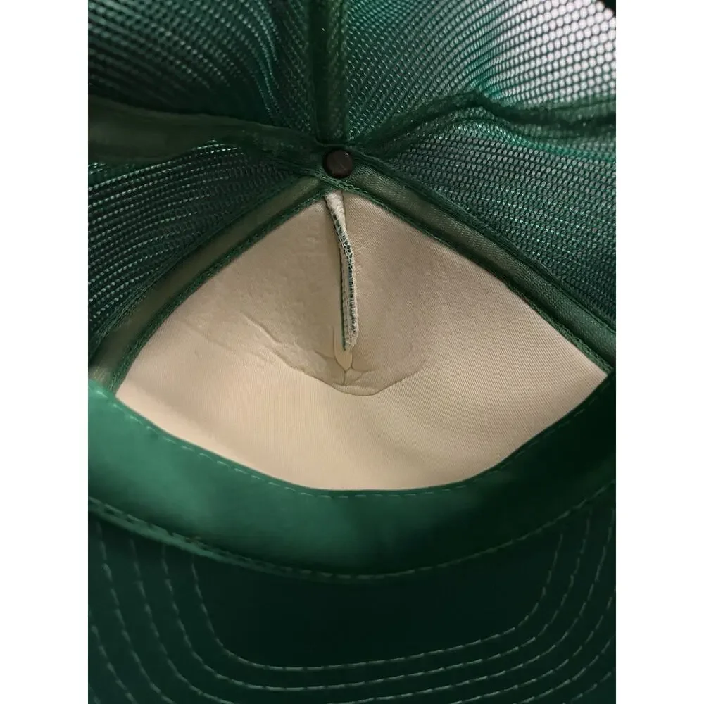 Vintage Area Host Trucker Hat Green Mesh SnapBack Patch Cap